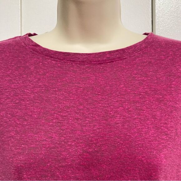PrAna Pacific Drift Crossover Fuschia Purple Bottom Twist Top T Shirt Womens XS - Picture 12 of 13